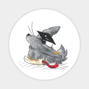 Dust Bunny Grad Magnet